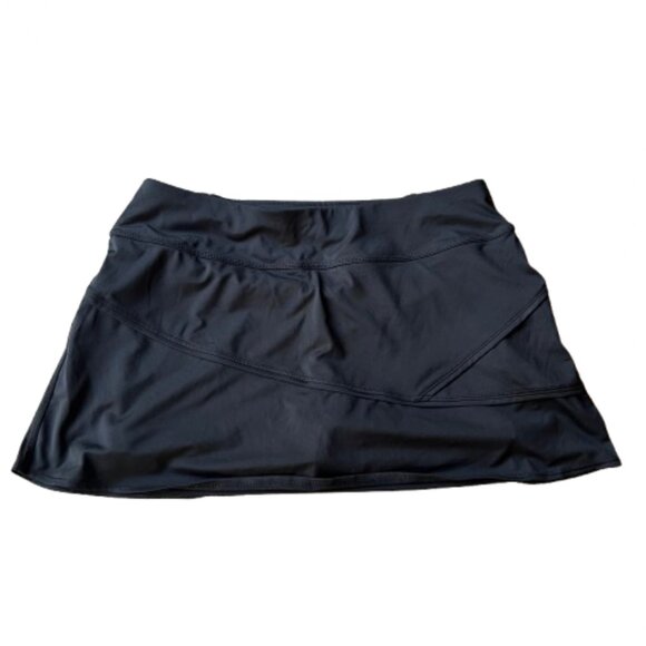 Athleta Black Athletic Skort Size M | Built-in Shorts | Moisture-Wicking Perform - Picture 1 of 7